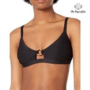 Vicious Young Babes Grounded Keyhole Bralette Bikini Top Swimsuit Size S